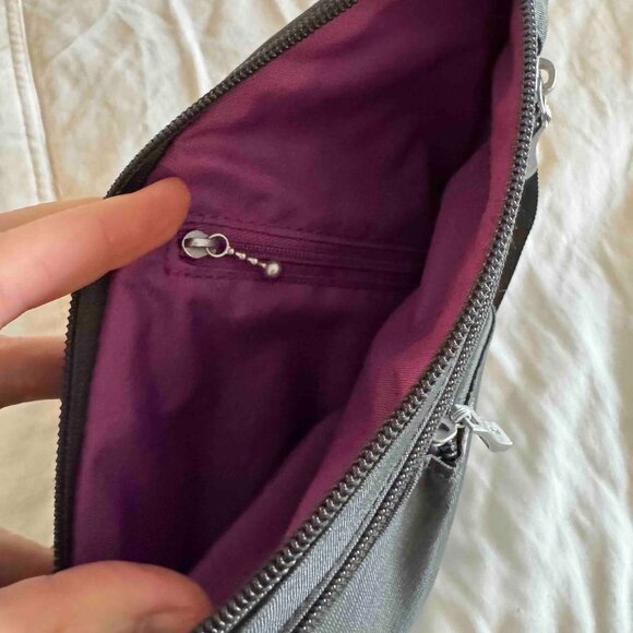 Baggallini Mini-Sling Crossbody Bag NWOT — Dark Charcoal Gray - Picture 7 of 11